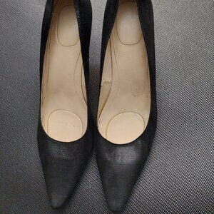 Calvin Klein Black Leather Pumps Heels Size 11